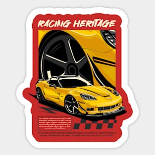 Corvette C6 Racing Heritage Sticker